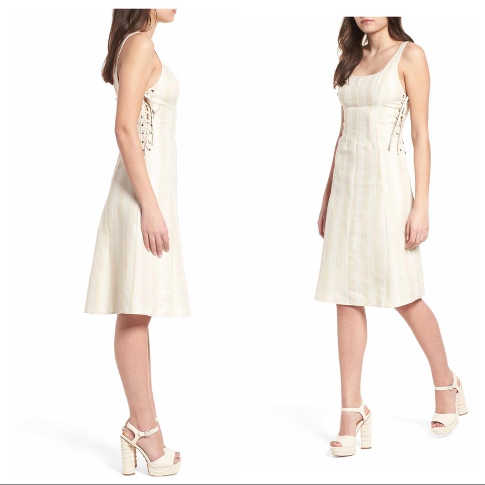 ASTR The Label Lace up Side Dress Small NEW